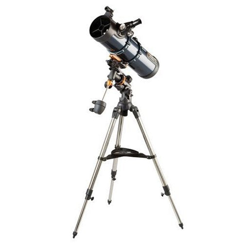 Open Box, Unused Celestron AstroMaster 130 EQ Motor Drive Telescope Grey