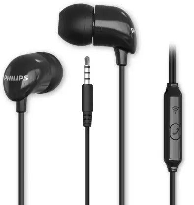 Open Box, Unused Philips TAE1126BK/94 Wired Headset Black, In the Ear Pack of 5