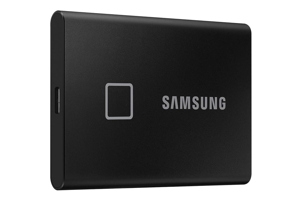 Open Box Unused Samsung T7 Touch 500GB Up to 1,050MB/s USB 3.2 Gen 2 10Gbps, Type-C External Solid State Drive Portable SSD Black MU-PC500K