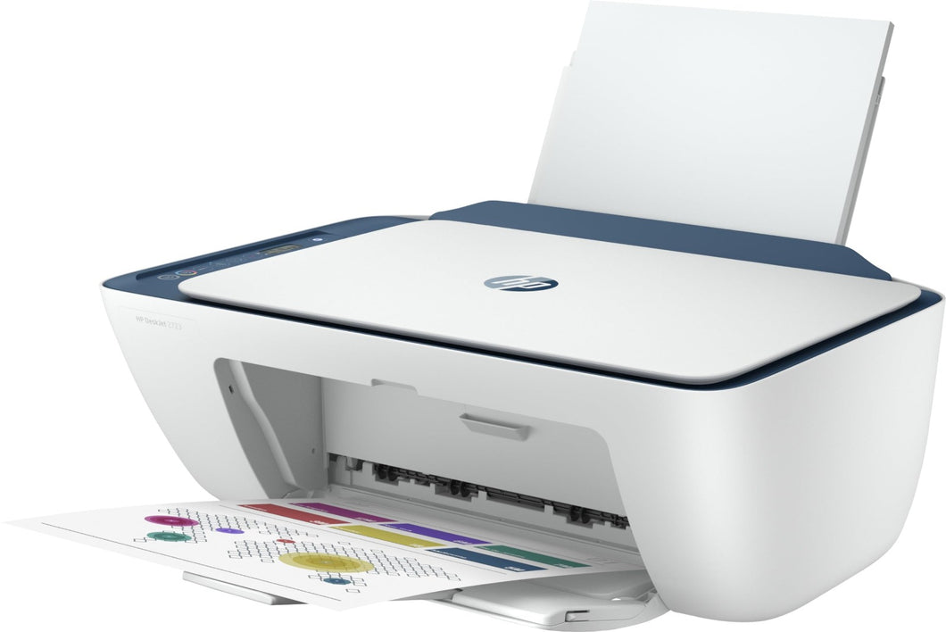 Open Box, Unused HP DeskJet 2723 Multi-function WiFi Color Inkjet Printer
