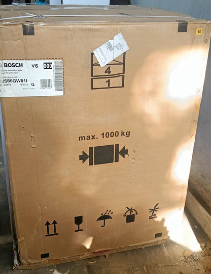 Open Box Unused Bosch Series 6 Free-standing Dishwasher 60 Cm White SMS66GW01I